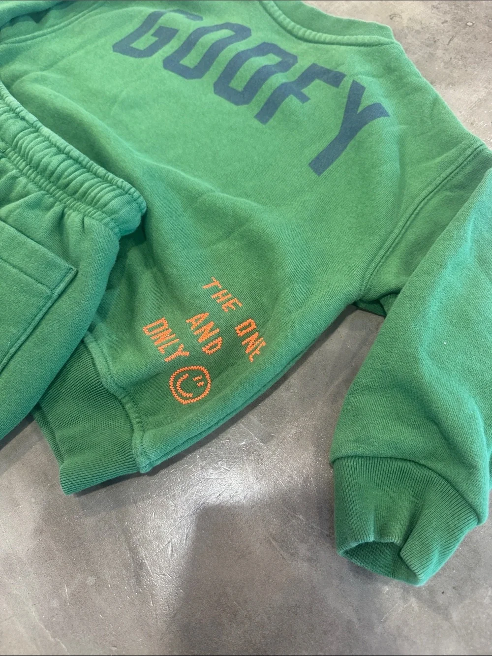 GAP Kids Green Goofy Fleece Jogging Set